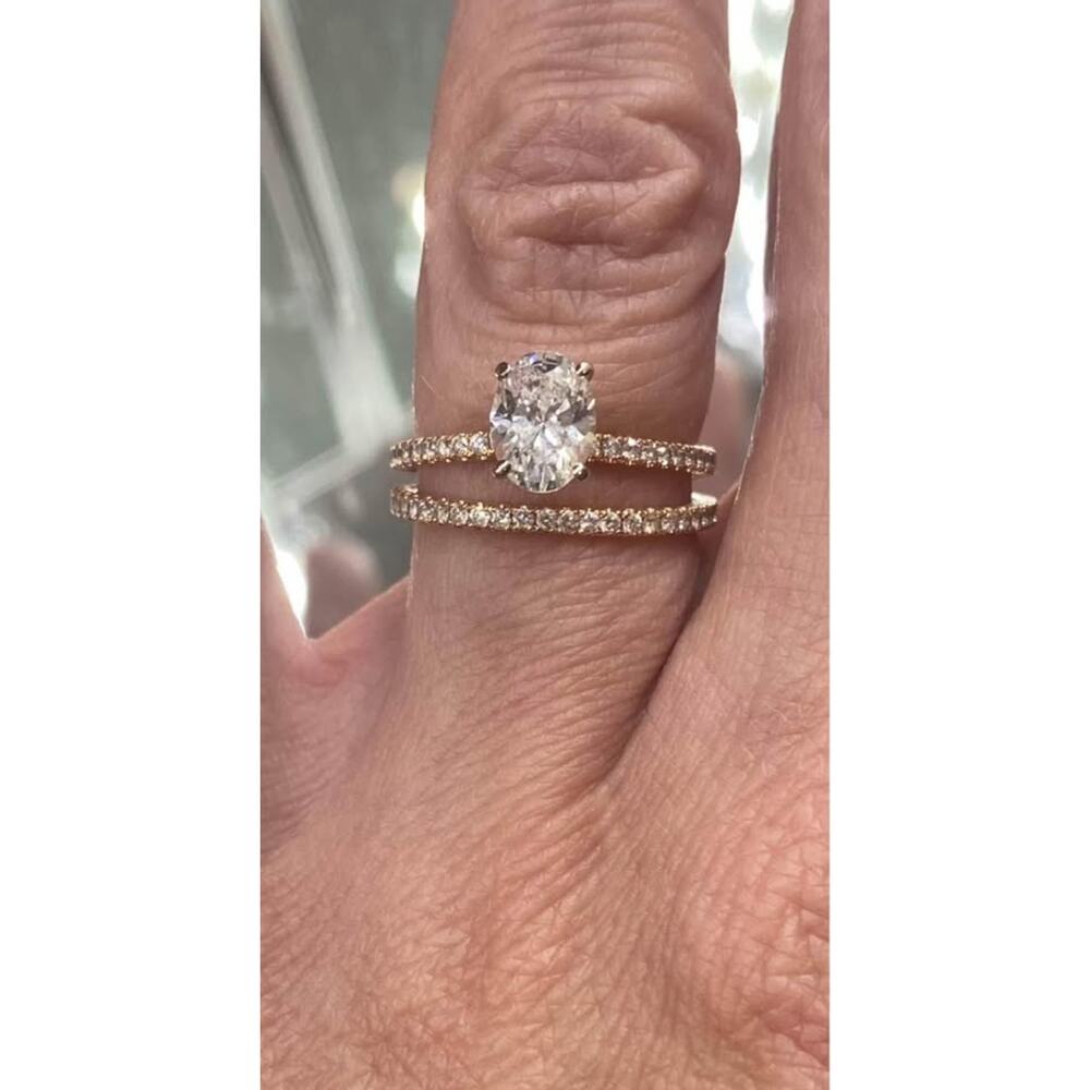 Rare/Dainty/Regal * Engagement Ring * Wedding Band * Rose gold * Not Lab